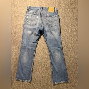 Levis 527 Jeans Mens 34x32 blue Slim Bootcut stretch western rodeo work comfort